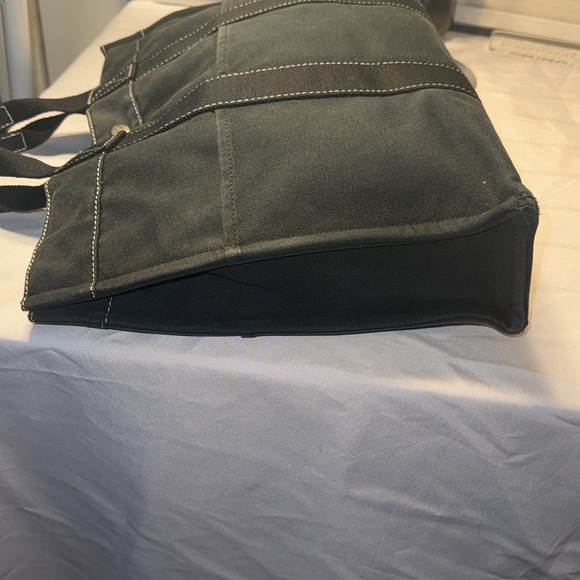 Authentic HERMES Fourre Tout MM Hand Tote Bag Canvas Black GUC - Picture 7 of 15